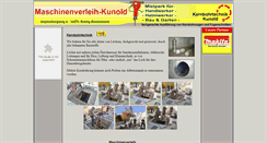 Desktop Screenshot of maschinenverleih-kunold.de