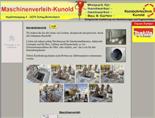 Tablet Screenshot of maschinenverleih-kunold.de